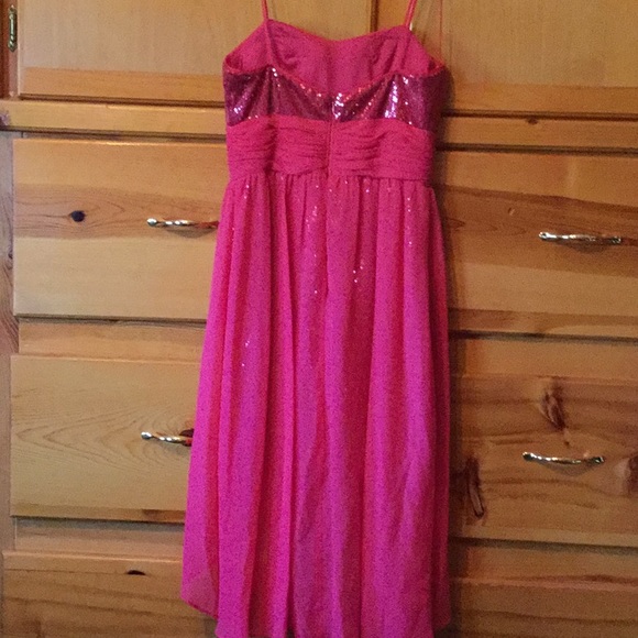 Hailey Logan NWOT Mini High-Low sequin Cocktail dress Size 5/6 - Picture 6 of 7